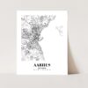 Eleville Unframed Aarhus Denmark City View Abstract Road Modern Map Art Print Poster Wall Office Home Decor Minimalist Line Art Hometown wgn229 - Image 3