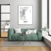 Eleville Unframed Aarhus Denmark City View Abstract Road Modern Map Art Print Poster Wall Office Home Decor Minimalist Line Art Hometown wgn229 - Image 7