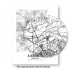Eleville Unframed Aarhus Denmark City View Abstract Road Modern Map Art Print Poster Wall Office Home Decor Minimalist Line Art Hometown wgn229 - Image 8