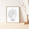 Eleville Unframed Abilene Texas City View Abstract Road Modern Map Art Print Poster Wall Office Home Decor Minimalist Line Art Hometown wgn230 - Image 5