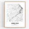 Eleville Unframed Abruzzo Italy City View Abstract Road Modern Map Art Print Poster Wall Office Home Decor Minimalist Line Art Hometown wgn231 - Image 4