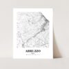 Eleville Unframed Abruzzo Italy City View Abstract Road Modern Map Art Print Poster Wall Office Home Decor Minimalist Line Art Hometown wgn231 - Image 3