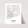 Eleville Unframed Accra Ghana City View Abstract Road Modern Map Art Print Poster Wall Office Home Decor Minimalist Line Art Hometown wgn233 - Image 3