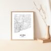 Eleville Unframed Accra Ghana City View Abstract Road Modern Map Art Print Poster Wall Office Home Decor Minimalist Line Art Hometown wgn233 - Image 5