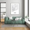 Eleville Unframed Accra Ghana City View Abstract Road Modern Map Art Print Poster Wall Office Home Decor Minimalist Line Art Hometown wgn233 - Image 7