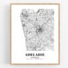 Eleville Unframed Adelaide Australia City View Abstract Road Modern Map Art Print Poster Wall Office Home Decor Minimalist Line Art Hometown wgn234 - Image 4
