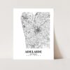 Eleville Unframed Adelaide Australia City View Abstract Road Modern Map Art Print Poster Wall Office Home Decor Minimalist Line Art Hometown wgn234 - Image 3