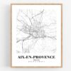 Eleville Unframed Aix-en-Provence France City View Abstract Road Modern Map Art Print Poster Wall Office Home Decor Minimalist Line Art Hometown wgn235 - Image 4