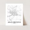 Eleville Unframed Aix-en-Provence France City View Abstract Road Modern Map Art Print Poster Wall Office Home Decor Minimalist Line Art Hometown wgn235 - Image 3