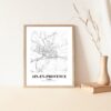 Eleville Unframed Aix-en-Provence France City View Abstract Road Modern Map Art Print Poster Wall Office Home Decor Minimalist Line Art Hometown wgn235 - Image 5