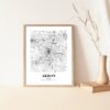 Eleville Unframed Akron Ohio City View Abstract Road Modern Map Art Print Poster Wall Office Home Decor Minimalist Line Art Hometown wgn236 - Image 5