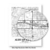 Eleville Unframed Albuquerque New Mexico City View Abstract Road Modern Map Art Print Poster Wall Office Home Decor Minimalist Line Art Hometown wgn237 - Image 8