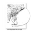 Eleville Unframed Alicante Spain City View Abstract Road Modern Map Art Print Poster Wall Office Home Decor Minimalist Line Art Hometown wgn238 - Image 8