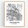 Eleville Unframed Amsterdam Netherlands City View Abstract Road Modern Map Art Print Poster Wall Office Home Decor Minimalist Line Art Hometown wgn239 - Image 4