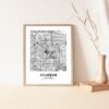Eleville Unframed Anaheim California City View Abstract Road Modern Map Art Print Poster Wall Office Home Decor Minimalist Line Art Hometown wgn240 - Image 5