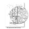 Eleville Unframed Anchorage Alaska City View Abstract Road Modern Map Art Print Poster Wall Office Home Decor Minimalist Line Art Hometown wgn241 - Image 8