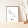 Eleville Unframed Aruba The Netherlands City View Abstract Road Modern Map Art Print Poster Wall Office Home Decor Minimalist Line Art Hometown wgn243 - Image 5