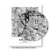 Eleville Unframed Atlanta Georgia City View Abstract Road Modern Map Art Print Poster Wall Office Home Decor Minimalist Line Art Hometown wgn246 - Image 8