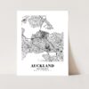 Eleville Unframed Auckland New Zealand City View Abstract Road Modern Map Art Print Poster Wall Office Home Decor Minimalist Line Art Hometown wgn248 - Image 3