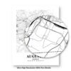 Eleville Unframed Augusta Georgia City View Abstract Road Modern Map Art Print Poster Wall Office Home Decor Minimalist Line Art Hometown wgn249 - Image 8