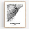 Eleville Unframed Barcelona Spain City View Abstract Road Modern Map Art Print Poster Wall Office Home Decor Minimalist Line Art Hometown wgn252 - Image 4