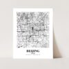 Eleville Unframed Beijing China City View Abstract Road Modern Map Art Print Poster Wall Office Home Decor Minimalist Line Art Hometown wgn254 - Image 3