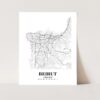Eleville Unframed Beirut Lebanon City View Abstract Road Modern Map Art Print Poster Wall Office Home Decor Minimalist Line Art Hometown wgn255 - Image 3