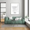 Eleville Unframed Beirut Lebanon City View Abstract Road Modern Map Art Print Poster Wall Office Home Decor Minimalist Line Art Hometown wgn255 - Image 7