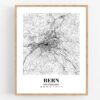 Eleville Unframed Bern Switzerland City View Abstract Road Modern Map Art Print Poster Wall Office Home Decor Minimalist Line Art Hometown wgn259 - Image 4