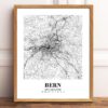 Eleville Unframed Bern Switzerland City View Abstract Road Modern Map Art Print Poster Wall Office Home Decor Minimalist Line Art Hometown wgn259 - Image 2