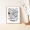 Eleville Unframed Birmingham United Kingdom City View Abstract Road Modern Map Art Print Poster Wall Office Home Decor Minimalist Line Art Hometown wgn261 - Image 5