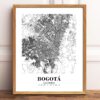 Eleville Unframed Bogotá Colombia City View Abstract Road Modern Map Art Print Poster Wall Office Home Decor Minimalist Line Art Hometown wgn262 - Image 2