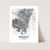 Eleville Unframed Bogotá Colombia City View Abstract Road Modern Map Art Print Poster Wall Office Home Decor Minimalist Line Art Hometown wgn262 - Image 3