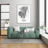 Eleville Unframed Bogotá Colombia City View Abstract Road Modern Map Art Print Poster Wall Office Home Decor Minimalist Line Art Hometown wgn262 - Image 7