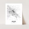 Eleville Unframed Boise Idaho City View Abstract Road Modern Map Art Print Poster Wall Office Home Decor Minimalist Line Art Hometown wgn263 - Image 3