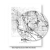 Eleville Unframed Boise Idaho City View Abstract Road Modern Map Art Print Poster Wall Office Home Decor Minimalist Line Art Hometown wgn263 - Image 8
