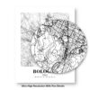 Eleville Unframed Bologna Italy City View Abstract Road Modern Map Art Print Poster Wall Office Home Decor Minimalist Line Art Hometown wgn264 - Image 8