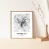 Eleville Unframed Bratislava Slovakia City View Abstract Road Modern Map Art Print Poster Wall Office Home Decor Minimalist Line Art Hometown wgn268 - Image 5