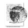 Eleville Unframed Bratislava Slovakia City View Abstract Road Modern Map Art Print Poster Wall Office Home Decor Minimalist Line Art Hometown wgn268 - Image 8