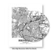 Eleville Unframed Brisbane Australia City View Abstract Road Modern Map Art Print Poster Wall Office Home Decor Minimalist Line Art Hometown wgn270 - Image 8
