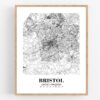 Eleville Unframed Bristol United Kingdom City View Abstract Road Modern Map Art Print Poster Wall Office Home Decor Minimalist Line Art Hometown wgn272 - Image 4