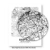 Eleville Unframed Bristol United Kingdom City View Abstract Road Modern Map Art Print Poster Wall Office Home Decor Minimalist Line Art Hometown wgn272 - Image 8