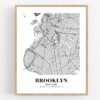 Eleville Unframed Brooklyn New York City View Abstract Road Modern Map Art Print Poster Wall Office Home Decor Minimalist Line Art Hometown wgn273 - Image 4