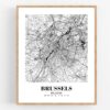 Eleville Unframed Brussels Belgium City View Abstract Road Modern Map Art Print Poster Wall Office Home Decor Minimalist Line Art Hometown wgn274 - Image 4