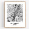 Eleville Unframed Budapest Hungary City View Abstract Road Modern Map Art Print Poster Wall Office Home Decor Minimalist Line Art Hometown wgn275 - Image 4