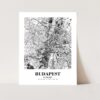 Eleville Unframed Budapest Hungary City View Abstract Road Modern Map Art Print Poster Wall Office Home Decor Minimalist Line Art Hometown wgn275 - Image 3