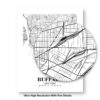 Eleville Unframed Buffalo New York City View Abstract Road Modern Map Art Print Poster Wall Office Home Decor Minimalist Line Art Hometown wgn277 - Image 8