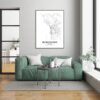 Eleville Unframed Burlington Vermont City View Abstract Road Modern Map Art Print Poster Wall Office Home Decor Minimalist Line Art Hometown wgn278 - Image 7