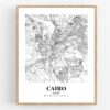Eleville Unframed Cairo Egypt City View Abstract Road Modern Map Art Print Poster Wall Office Home Decor Minimalist Line Art Hometown wgn279 - Image 4