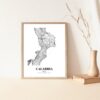 Eleville Unframed Calabria Italy City View Abstract Road Modern Map Art Print Poster Wall Office Home Decor Minimalist Line Art Hometown wgn280 - Image 5